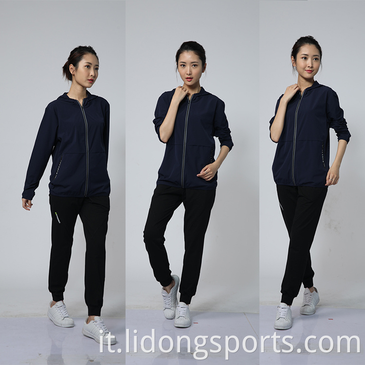 Hot Sale Sports Abbigliamento Abbigliamento per pista da pista da pista per palestra logo tracce sport realizzati in Cina